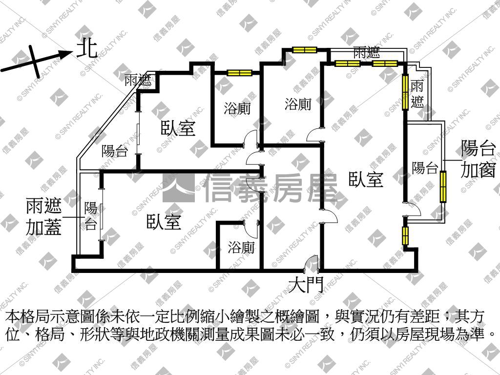 英專路華生社區三房房屋室內格局與周邊環境