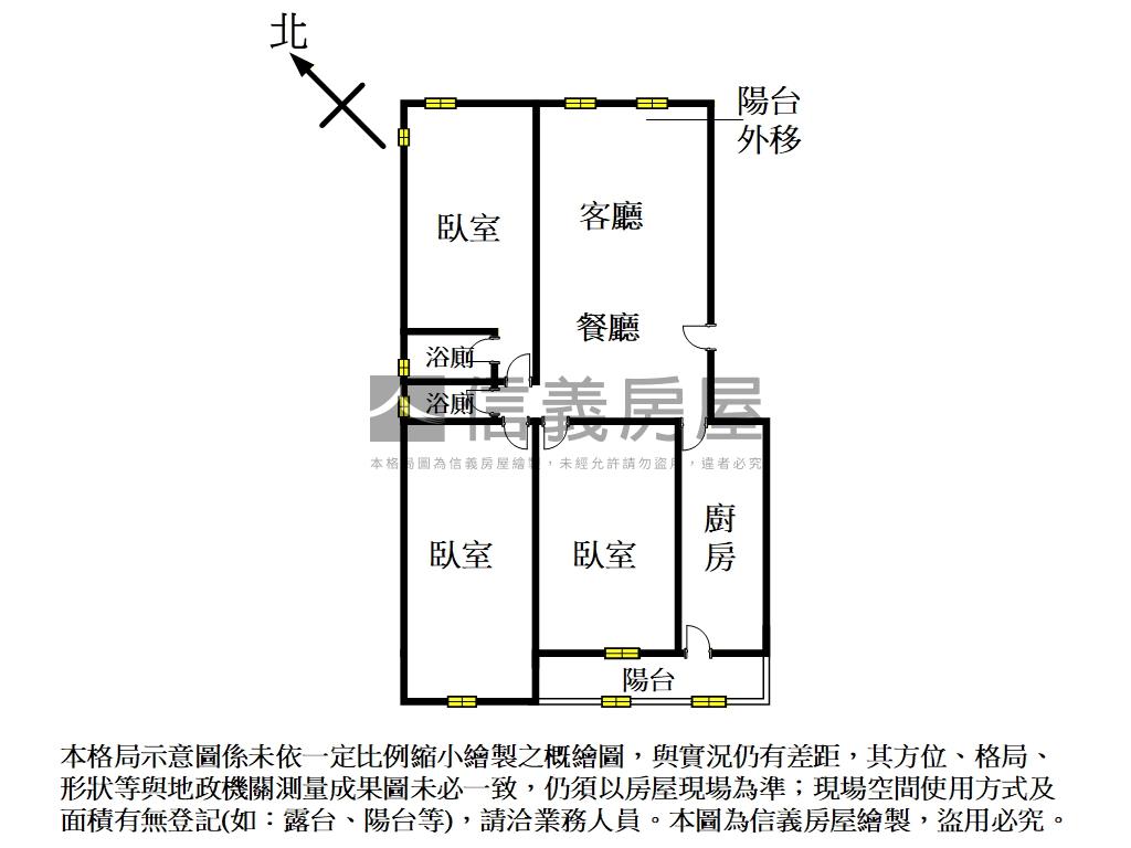 茂園明亮三房平車房屋室內格局與周邊環境