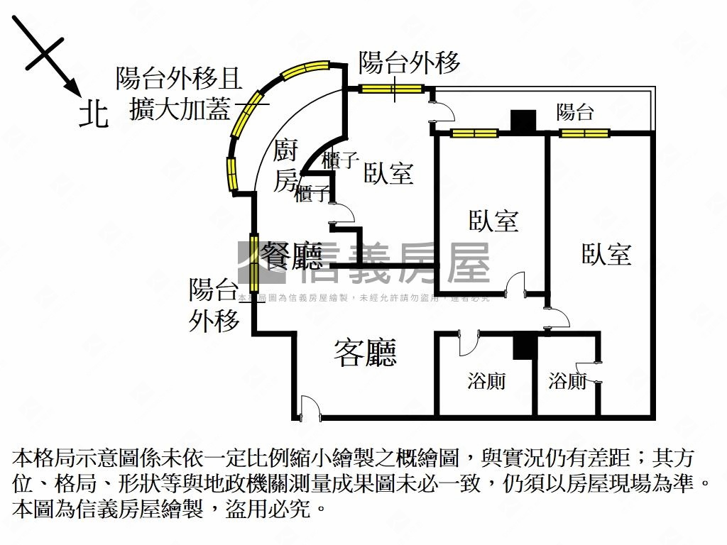 專任日僑電梯３房有管理房屋室內格局與周邊環境