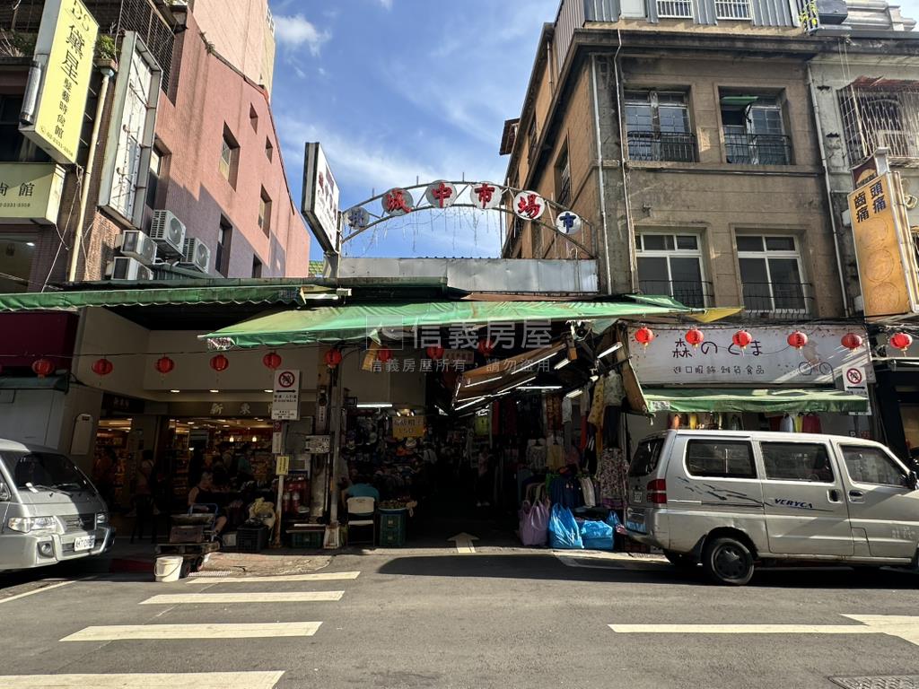 城中市場稀有透天店面房屋室內格局與周邊環境