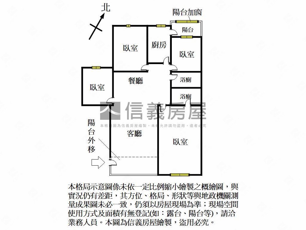 華揚天下四房車位房屋室內格局與周邊環境