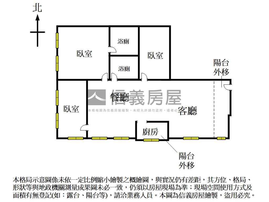 中美街電梯三房房屋室內格局與周邊環境