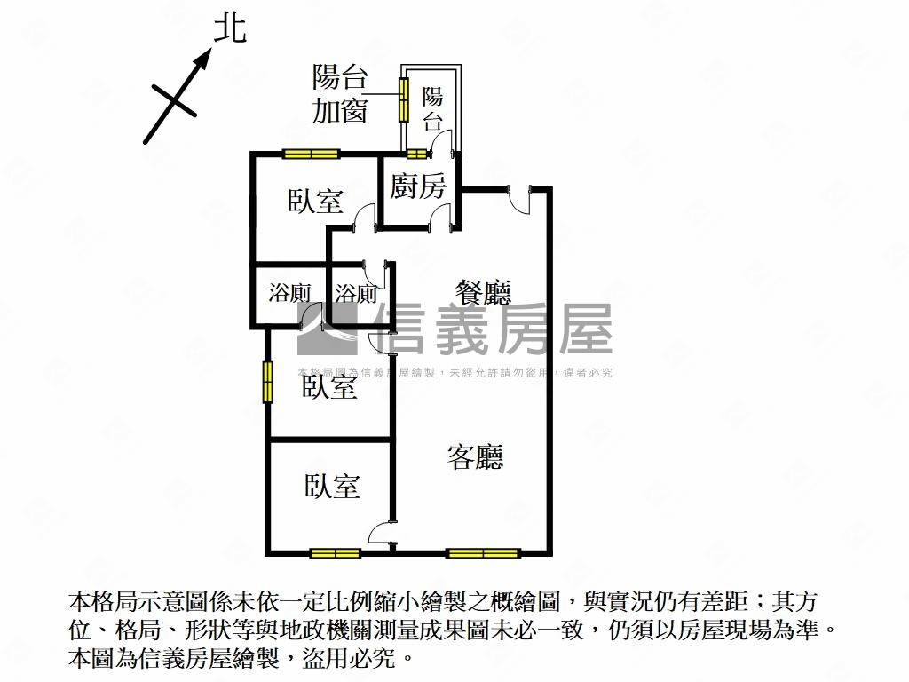 專任市區華揚三房平面車位房屋室內格局與周邊環境