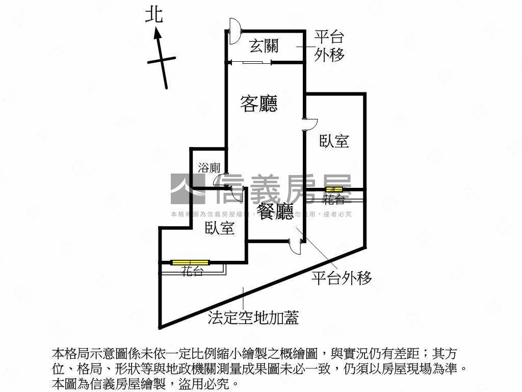 一中商圈一樓大兩房房屋室內格局與周邊環境