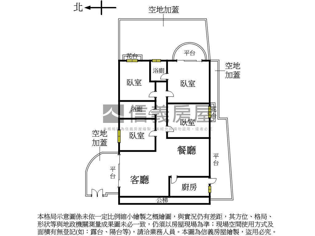 １８甲高ＣＰ值大空間四房房屋室內格局與周邊環境
