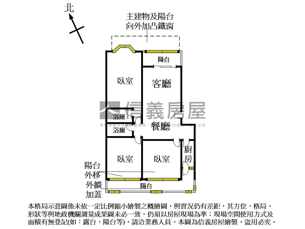 聯邦大金城標格３房捷運宅房屋室內格局與周邊環境