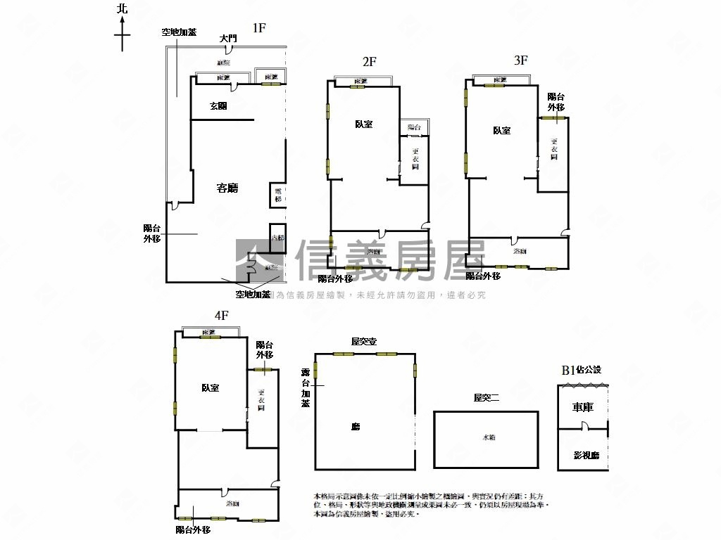 獨棟墅琴別墅Ｉ房屋室內格局與周邊環境
