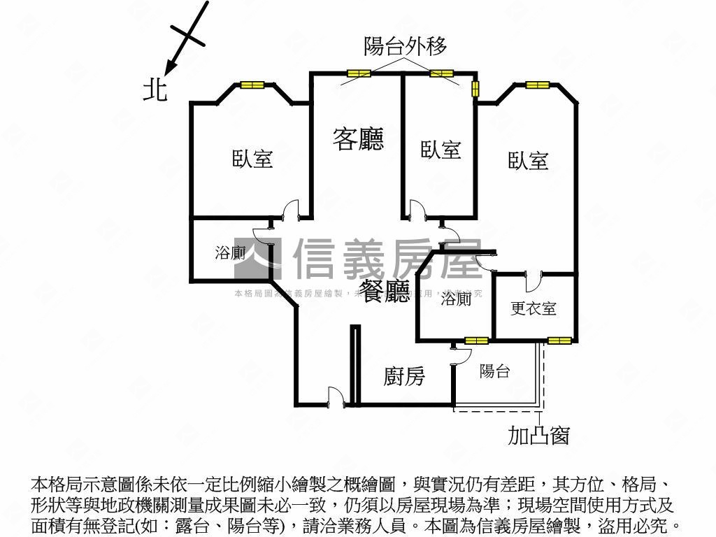 聯邦大城－邊間美屋大三房房屋室內格局與周邊環境