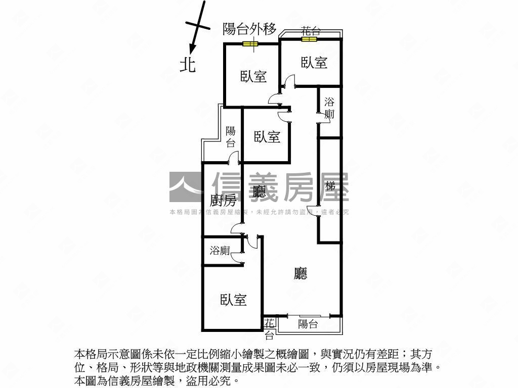 中原大院美四房車位房屋室內格局與周邊環境