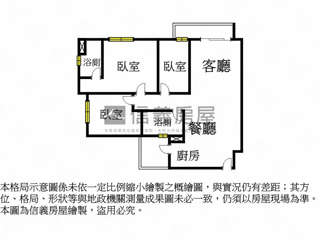 烏日巨鼎花園三房平車房屋室內格局與周邊環境