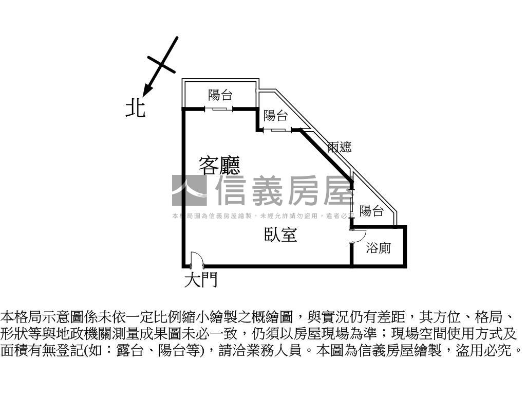 順天中來稀有一房平面車位房屋室內格局與周邊環境