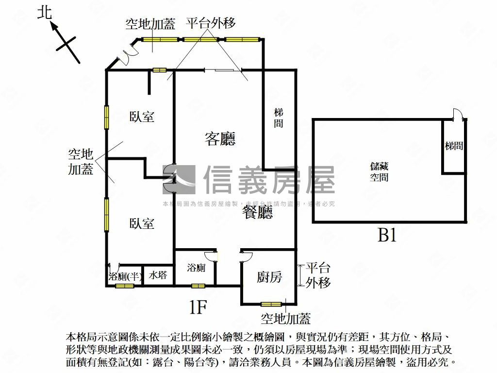 近中研院稀有邊間一樓房屋室內格局與周邊環境