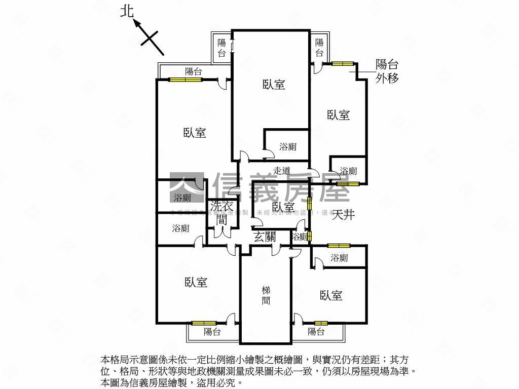 大土持書香黃金三樓美寓房屋室內格局與周邊環境