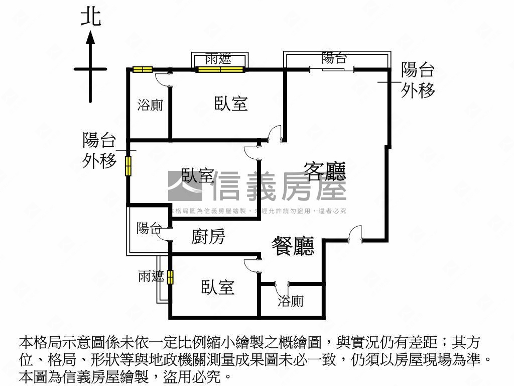 近機捷順天視野美宅正三房房屋室內格局與周邊環境