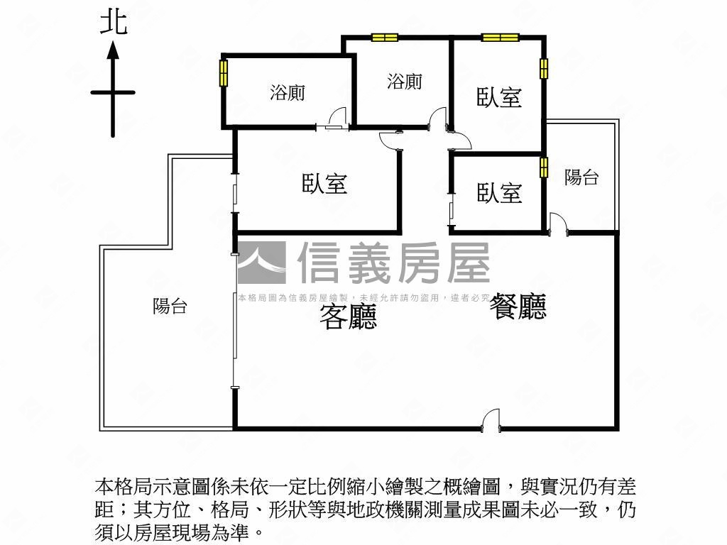 美術館樹景三房平車房屋室內格局與周邊環境