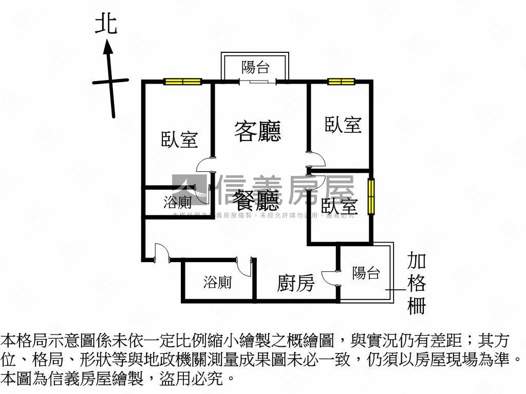 仁美學區朝北三房Ｂ１平車房屋室內格局與周邊環境