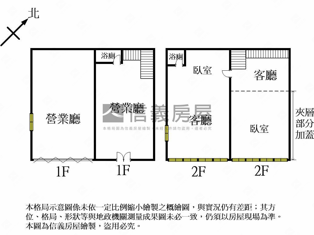 勝美有禮邊間雙併戶店面房屋室內格局與周邊環境