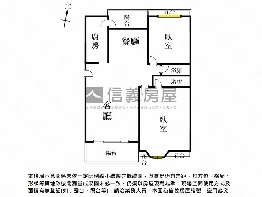 郡平路經典雙陽台＋平車房屋室內格局與周邊環境