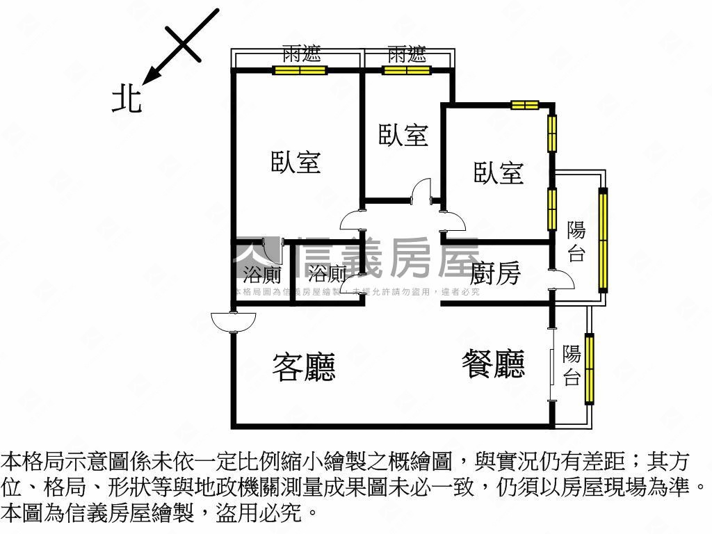 近七期捷運大三房平面車位房屋室內格局與周邊環境