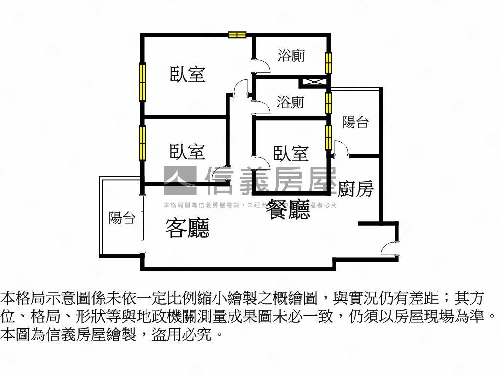 富宇仰睦三房平車房屋室內格局與周邊環境