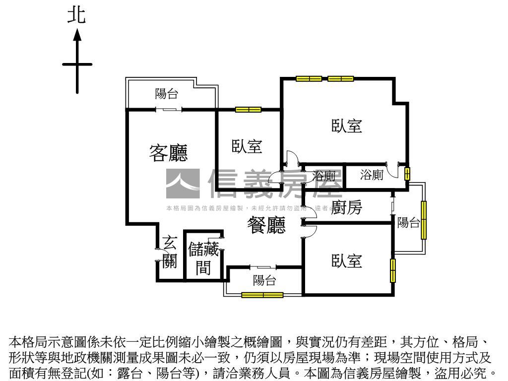 新案降價大鵬新城高樓三房房屋室內格局與周邊環境