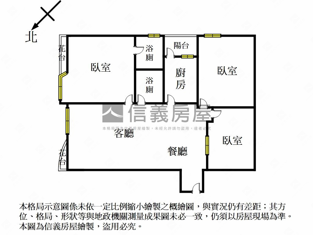 竹仁商業美三房房屋室內格局與周邊環境