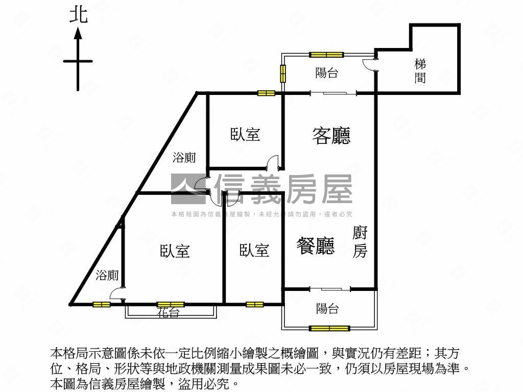 豐東國中旁南北向三房平車房屋室內格局與周邊環境