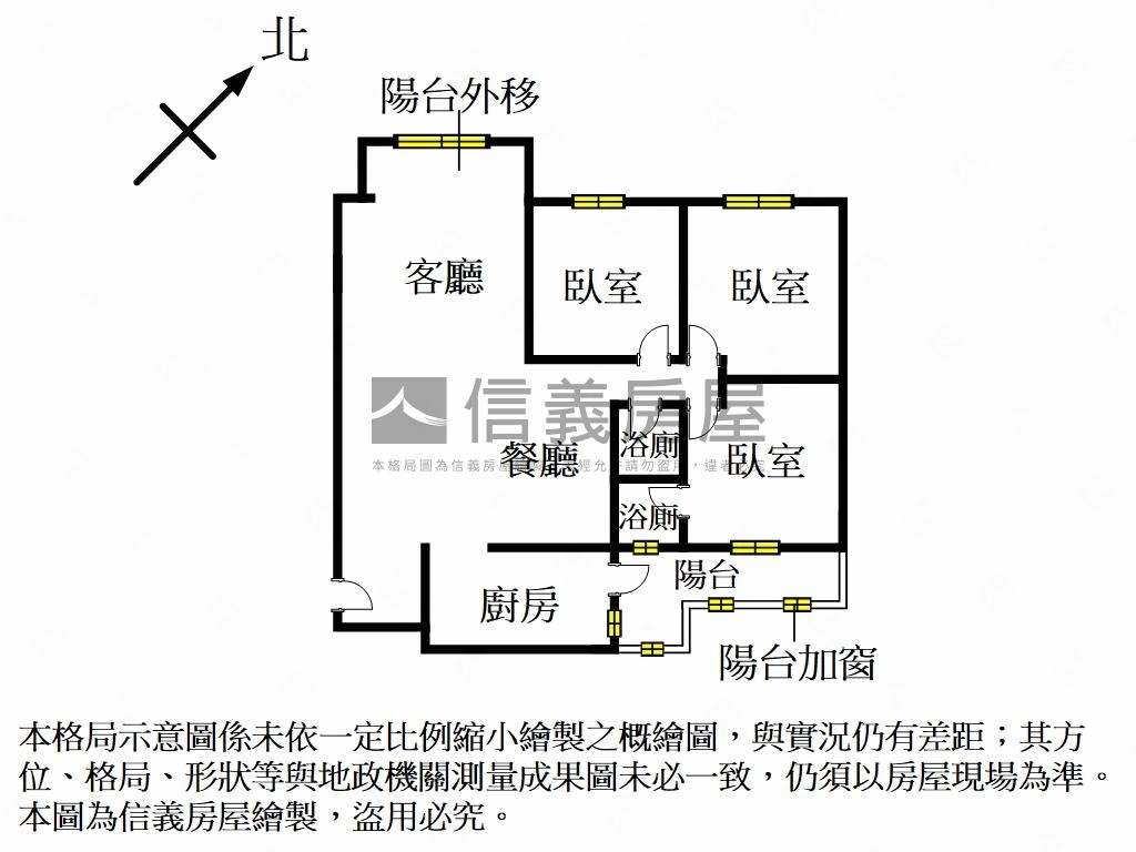 空三大三房美屋房屋室內格局與周邊環境