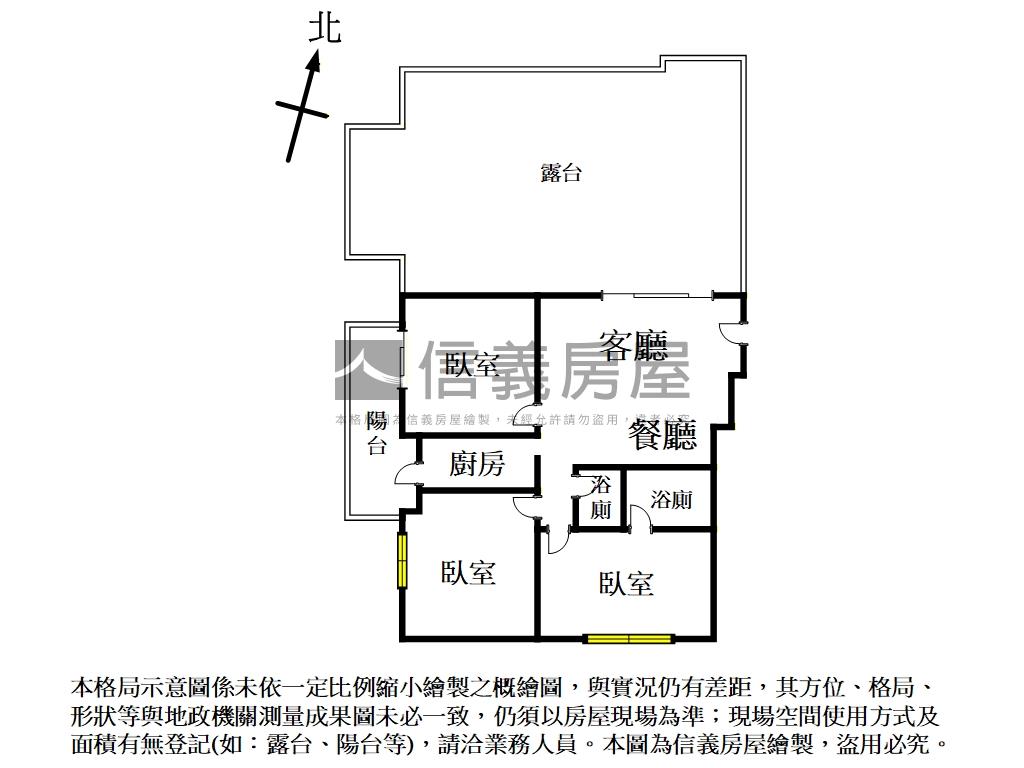 露臺森活｜里山鑽高樓３房房屋室內格局與周邊環境