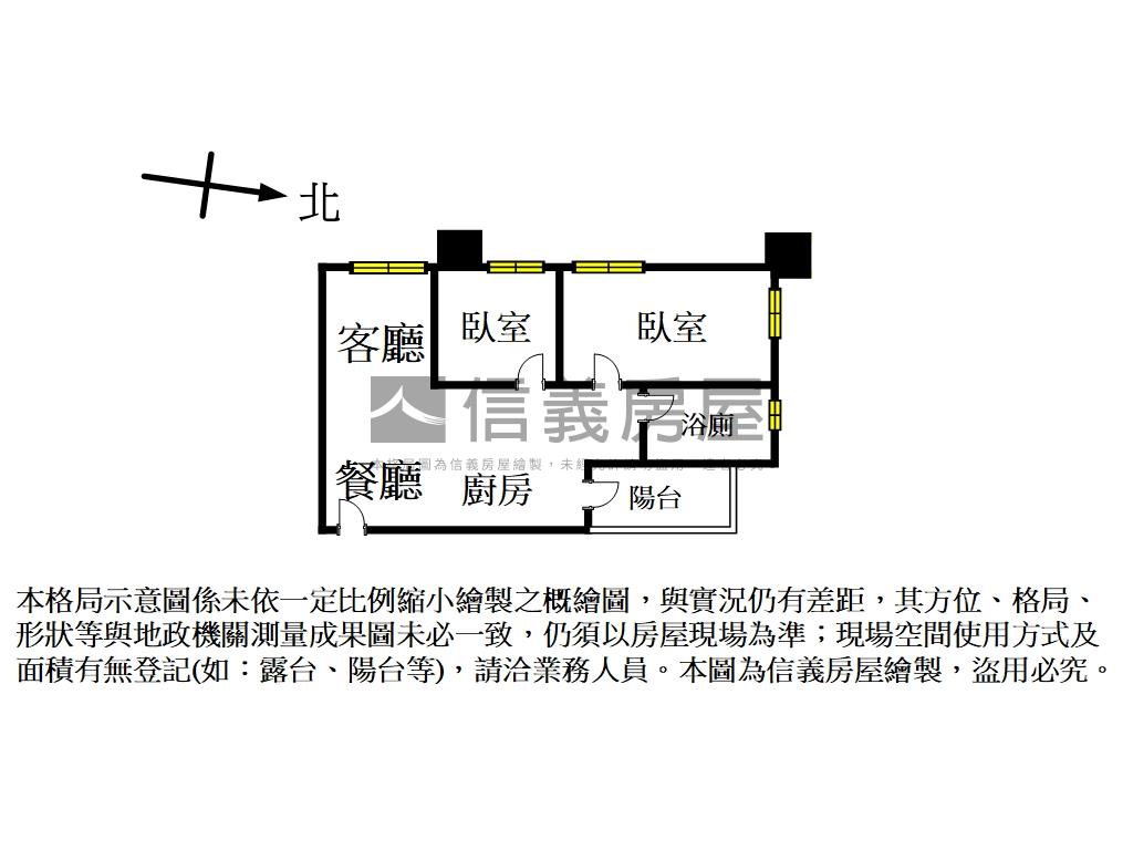 哈佛日芯朝語兩房房屋室內格局與周邊環境