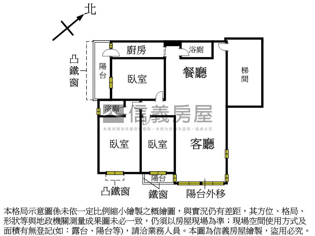 專任．綠景．生活社區三房房屋室內格局與周邊環境