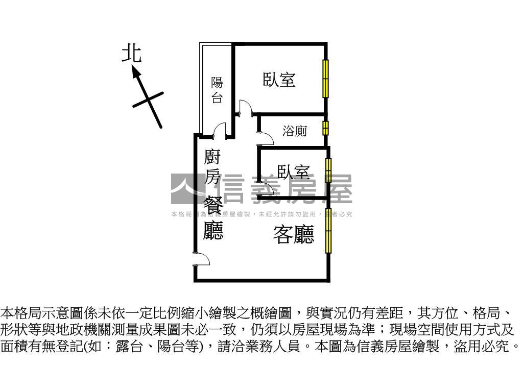 耀承璽閱２房１３樓房屋室內格局與周邊環境