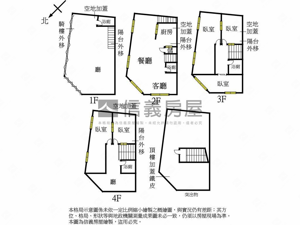 可營登－太原車站角間透天房屋室內格局與周邊環境