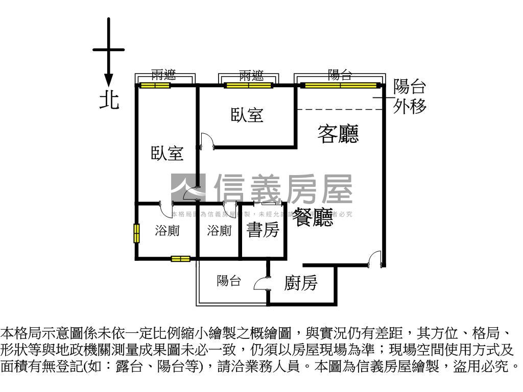 酷履幸福朝南三房車房屋室內格局與周邊環境