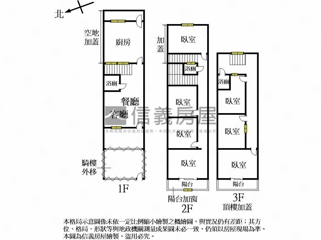 近學區大地坪臨路透天房屋室內格局與周邊環境