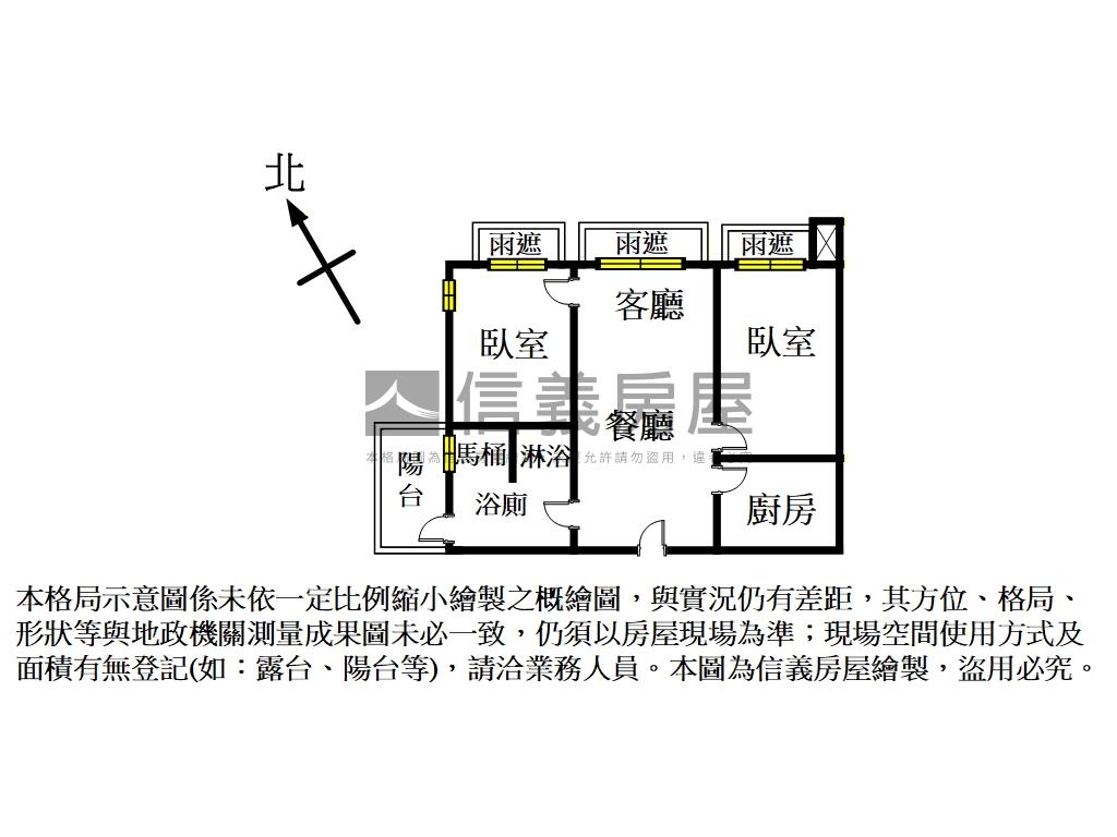 ✿華固高樓１０１美兩房✿房屋室內格局與周邊環境