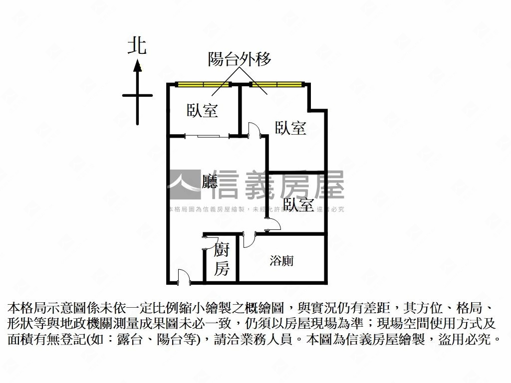 近公園電梯三房房屋室內格局與周邊環境