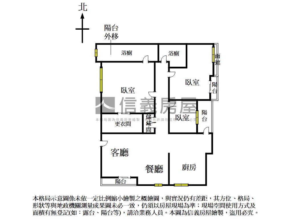 獅子城，高樓三房平車房屋室內格局與周邊環境