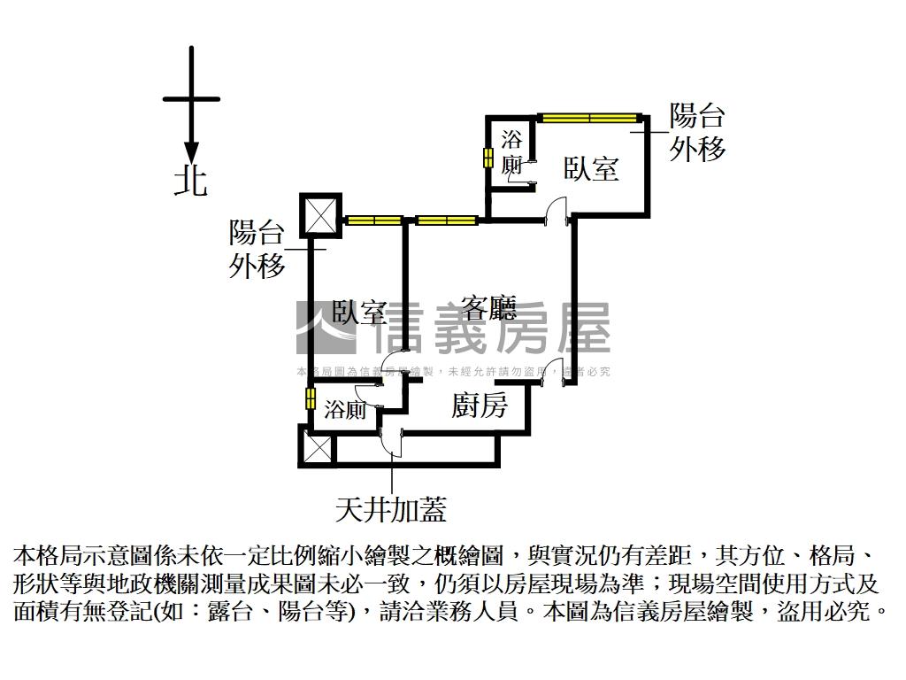 專＊揚升河畔甜密星空兩房房屋室內格局與周邊環境