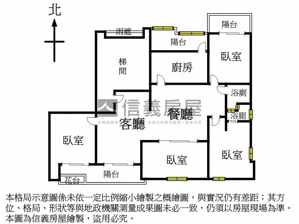 內湖捷運山景四房電梯大樓房屋室內格局與周邊環境