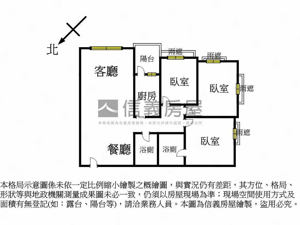 森呼吸．陽光樹海三房平車房屋室內格局與周邊環境