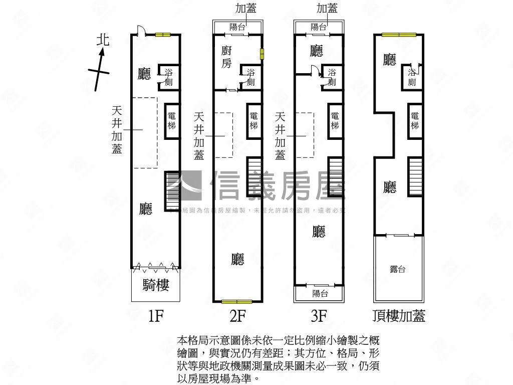金店面電梯透天房屋室內格局與周邊環境