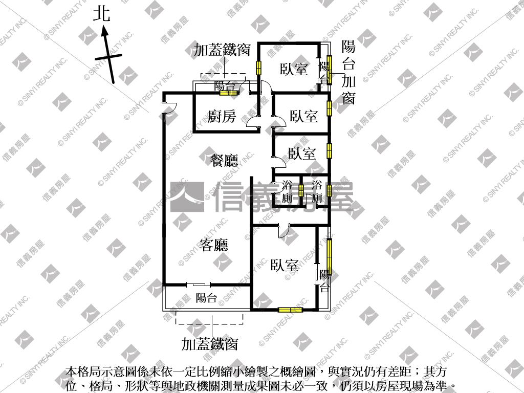 ＜新接＞電梯樺園大４房房屋室內格局與周邊環境