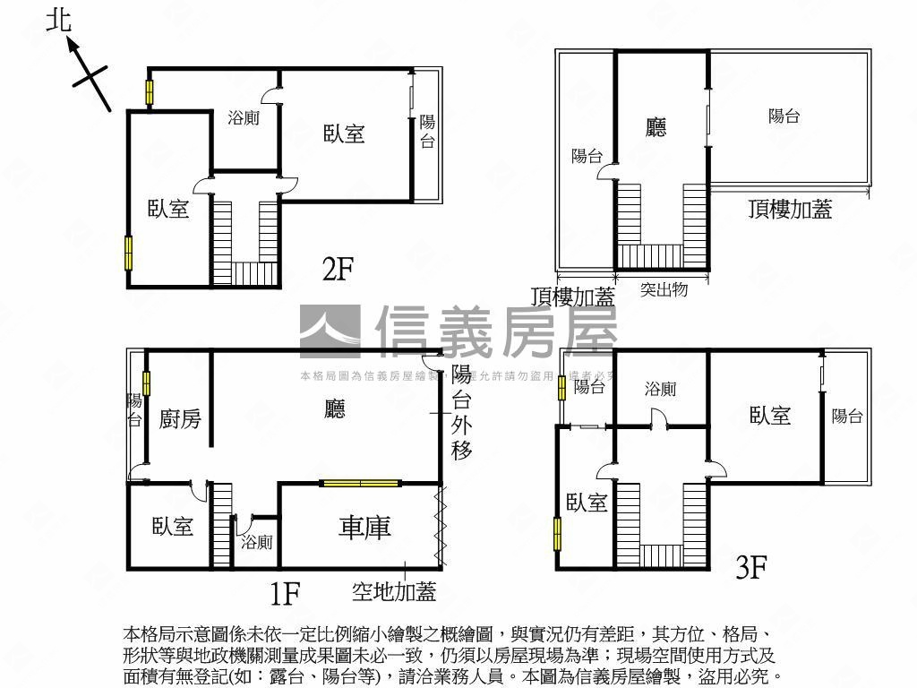 正義路邊間別墅房屋室內格局與周邊環境