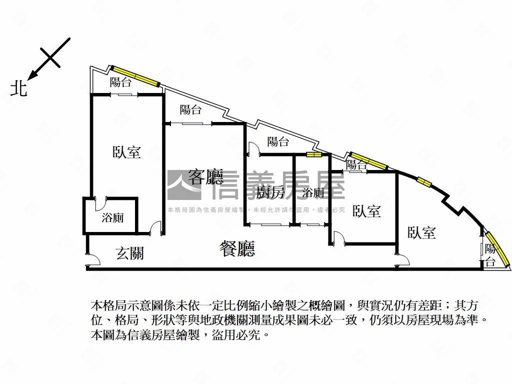積穗電梯華廈三房２Ｆ房屋室內格局與周邊環境