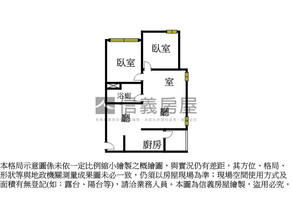 中央公園高樓２房１室平車房屋室內格局與周邊環境