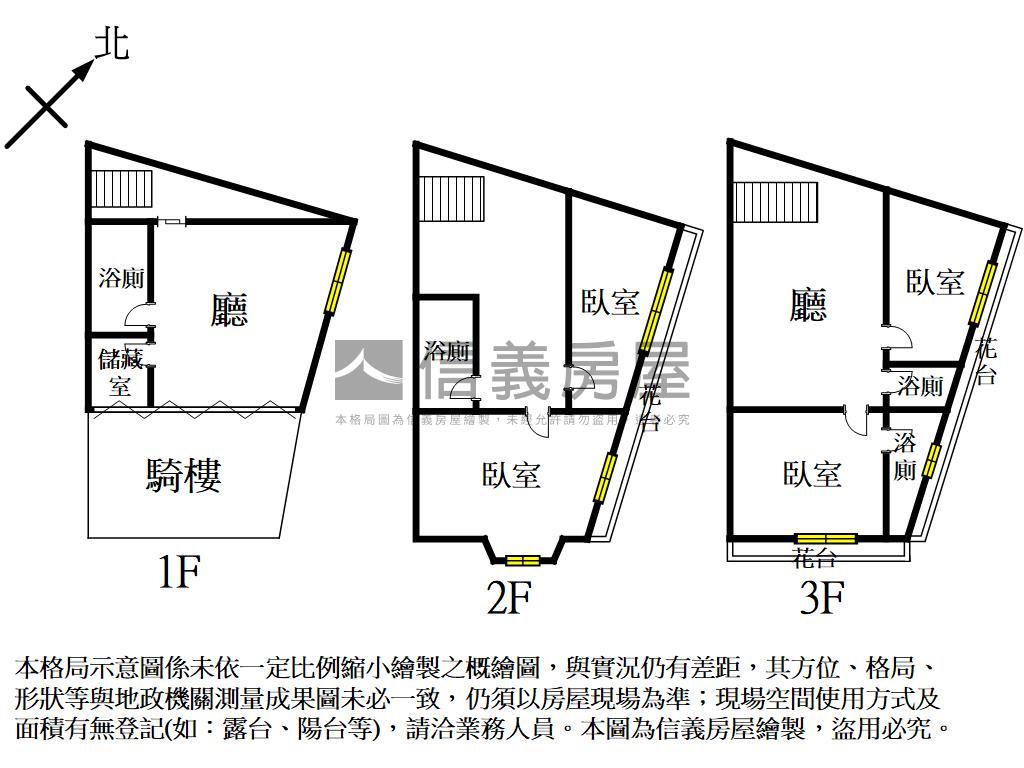 中清路顯眼店面３層樓房屋室內格局與周邊環境