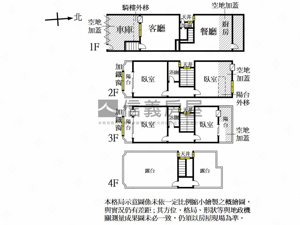 大地坪湖美公園傳統透天房屋室內格局與周邊環境