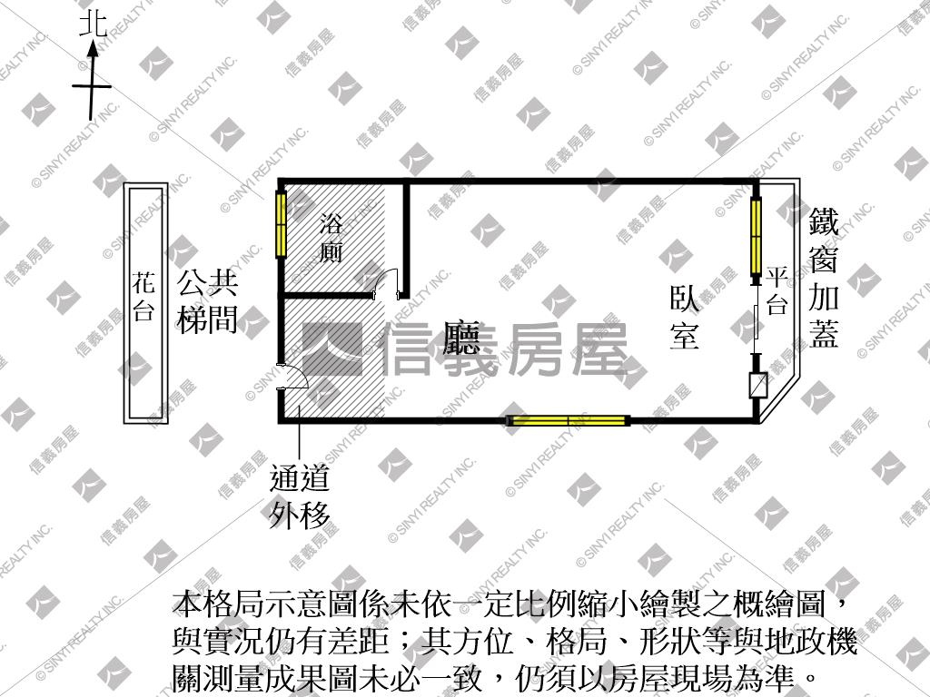 近成大收租美居Ｂ房屋室內格局與周邊環境