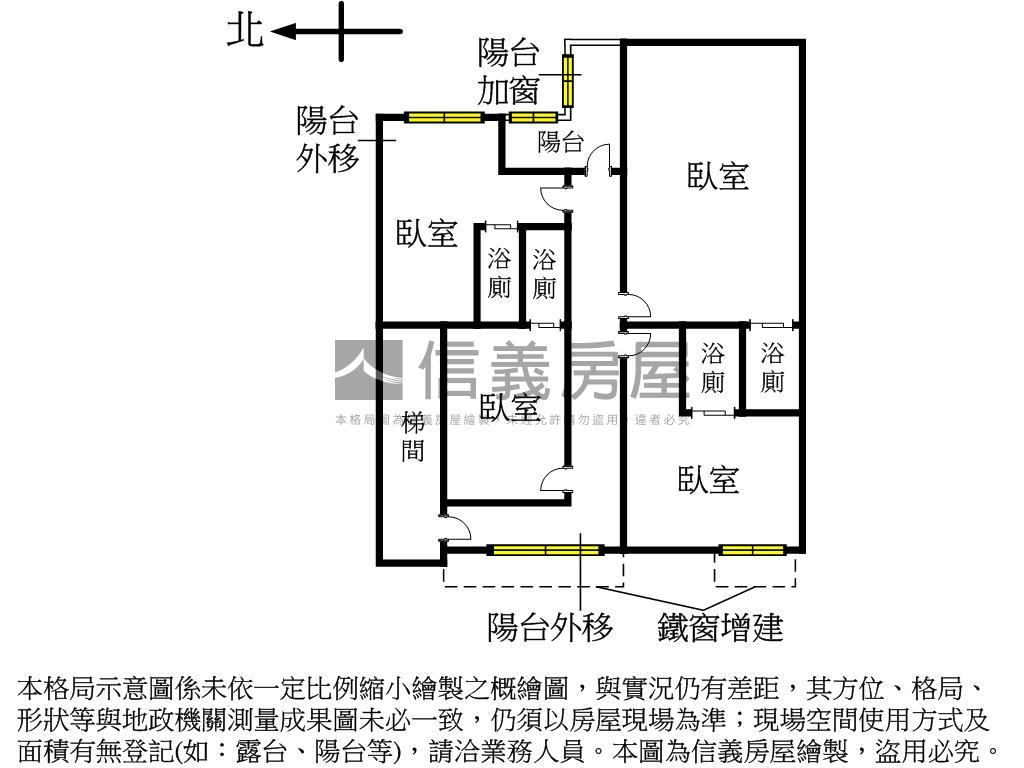 亞東捷運收租方正３樓房屋室內格局與周邊環境